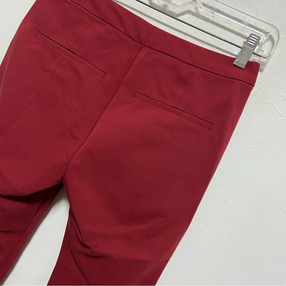 Old Navy Mid Rise Fitted Red Pants